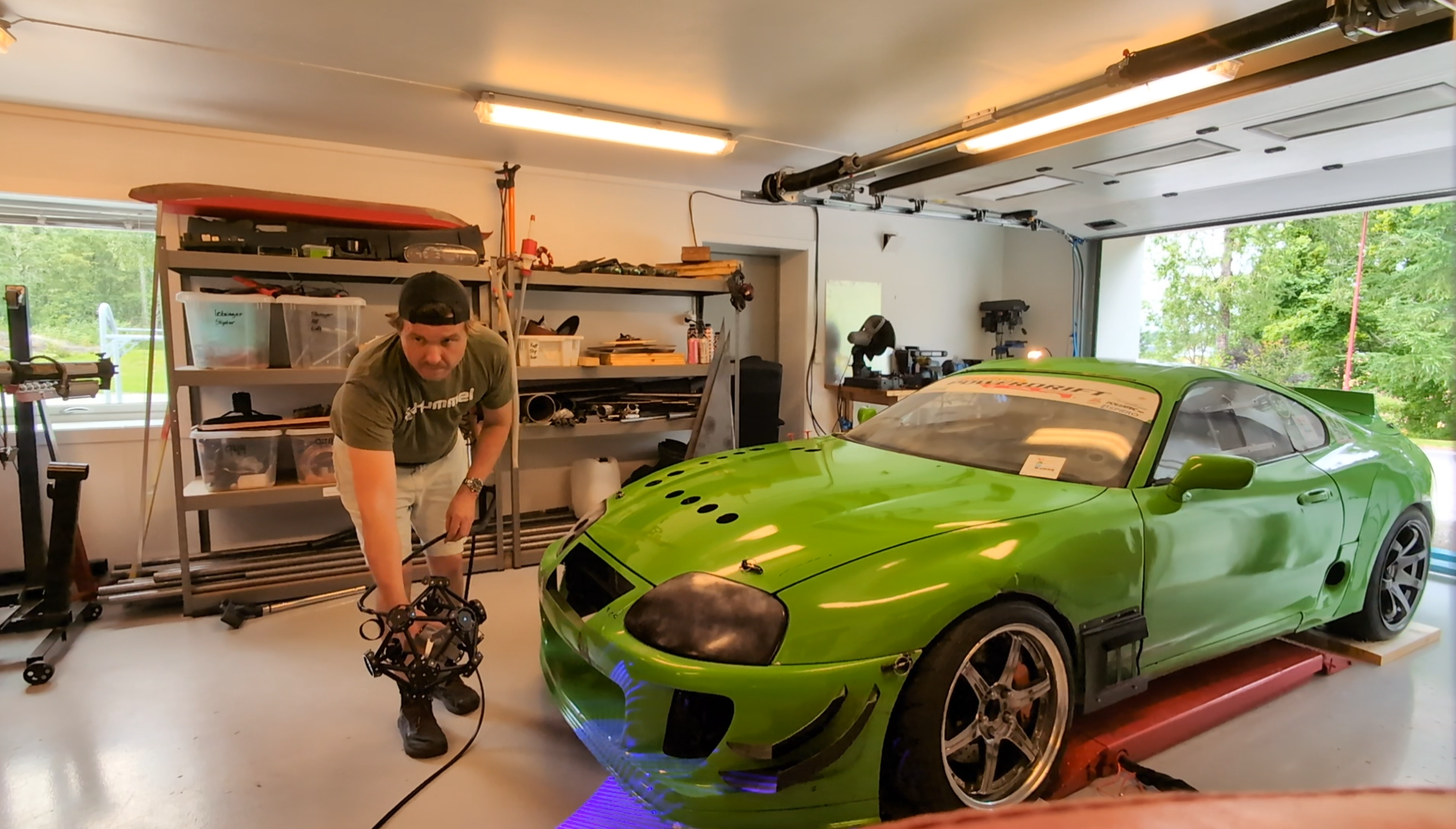 Toyota Supra race car 3D scanning